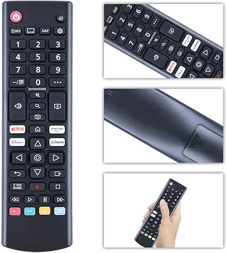 Miniatura 2 de LG AKB76037601 - Control remoto de TV de repuesto para LG LED Smart TVs aplicable con 32LM577BPUA 32LM577BZUA 32LM627BPUA 32LM637BPUB 43LM5770PUA