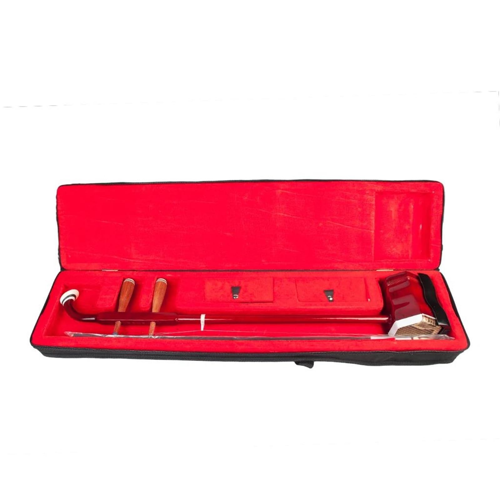 Anfänger erhu Chinesische Erhu Erheen Zwei Saiten Violine Geige Saiten Musikinstrument Massivholz Erhu Bogen W String Bogen Fall(Red)