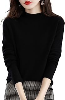 MCHZOY Womens Cashmere Sweaters Clearance, 100% Cashmere Sweaters for Women, Wool Jumper Pullover Slim Elastic