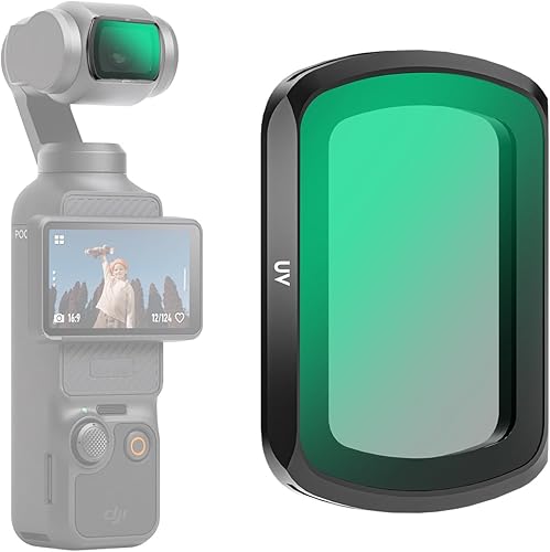 Filtro de lente UV para DJI Osmo Pocket 3, protector de protección transparente, revestimiento resistente a los arañazos que protege la lente de la