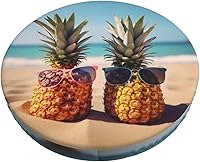 Vista 27 de Ouqiuwa Fundas redondas y lavables para taburetes de bar con lunares rojos y blancos de 14 pulgadas