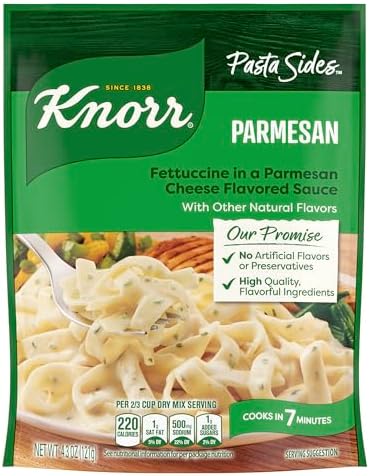 Knorr Parmesan Pasta Sides 4.3 oz, Quick Easy Meal, Side Dish, 1PK