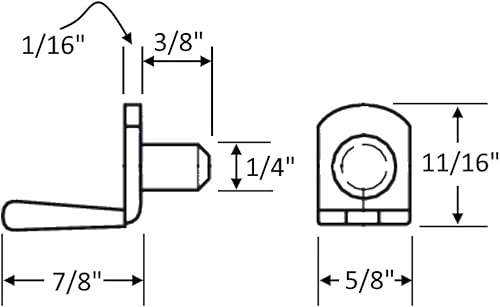 Miniatura 4 de Clavijas de soporte de estante de vidrio de 14 pulgadas con funda de vinilo marrón, estilo soporte, bronce antiguo, paquete de 25