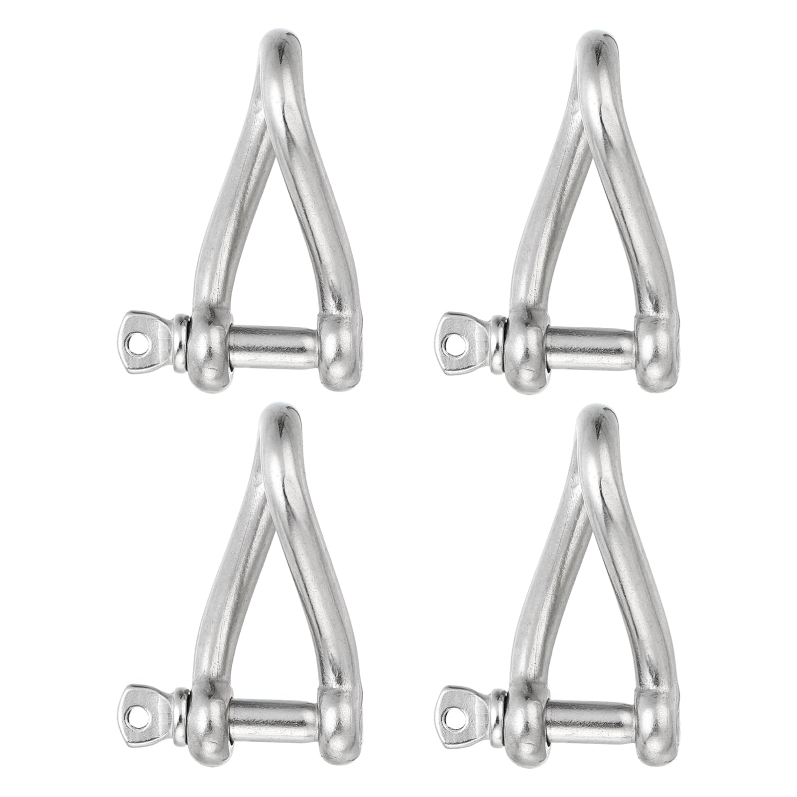 Manille tordue en inox marine 316 PATIKIL, quincaillerie de haute résistance