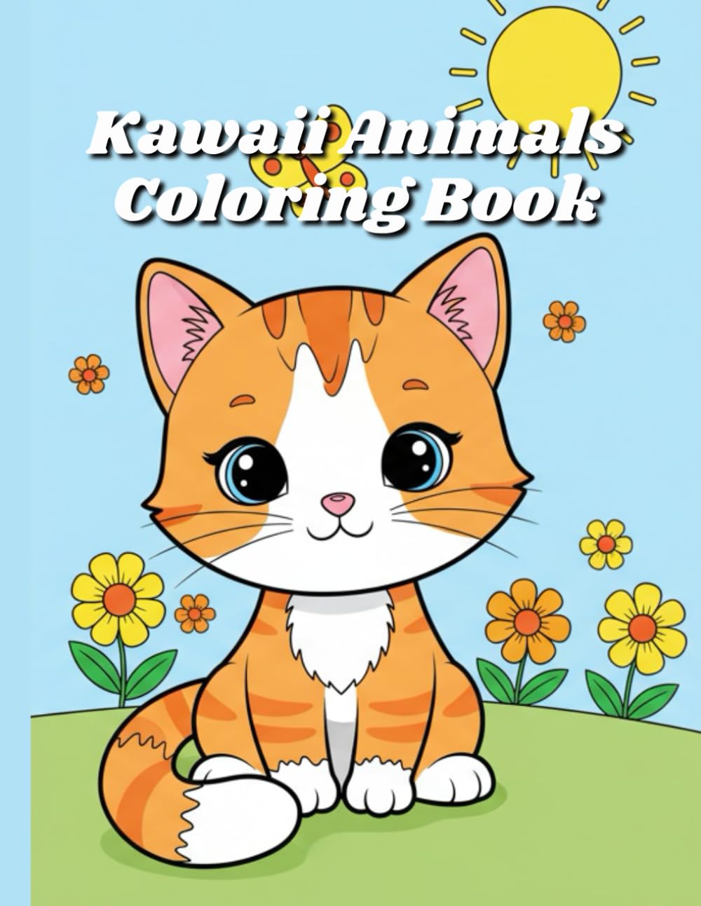 Kawaii Animals Coloring Book