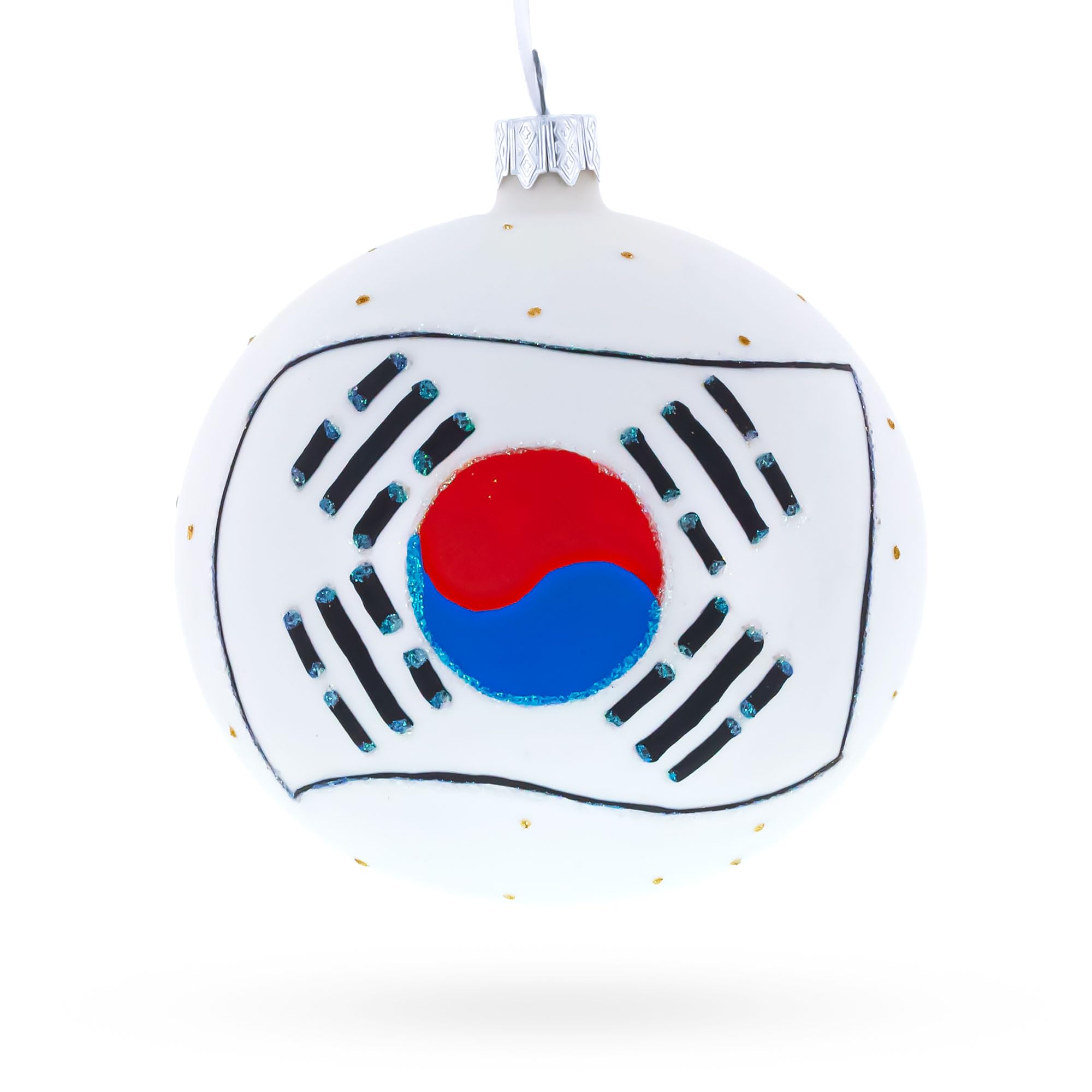 Boule de Noël Corée du Sud BESTPYSANKY, le cadeau idéal en verre