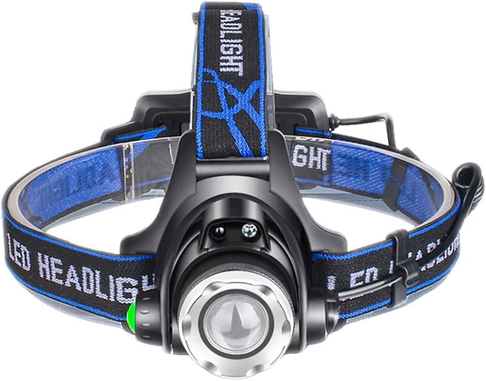 Zoomable LED Headlamp, 18650 Rechargeable Motion Sensor Headlight, Induction Head Flashlight, Hat Headlamps, Camping Lantern