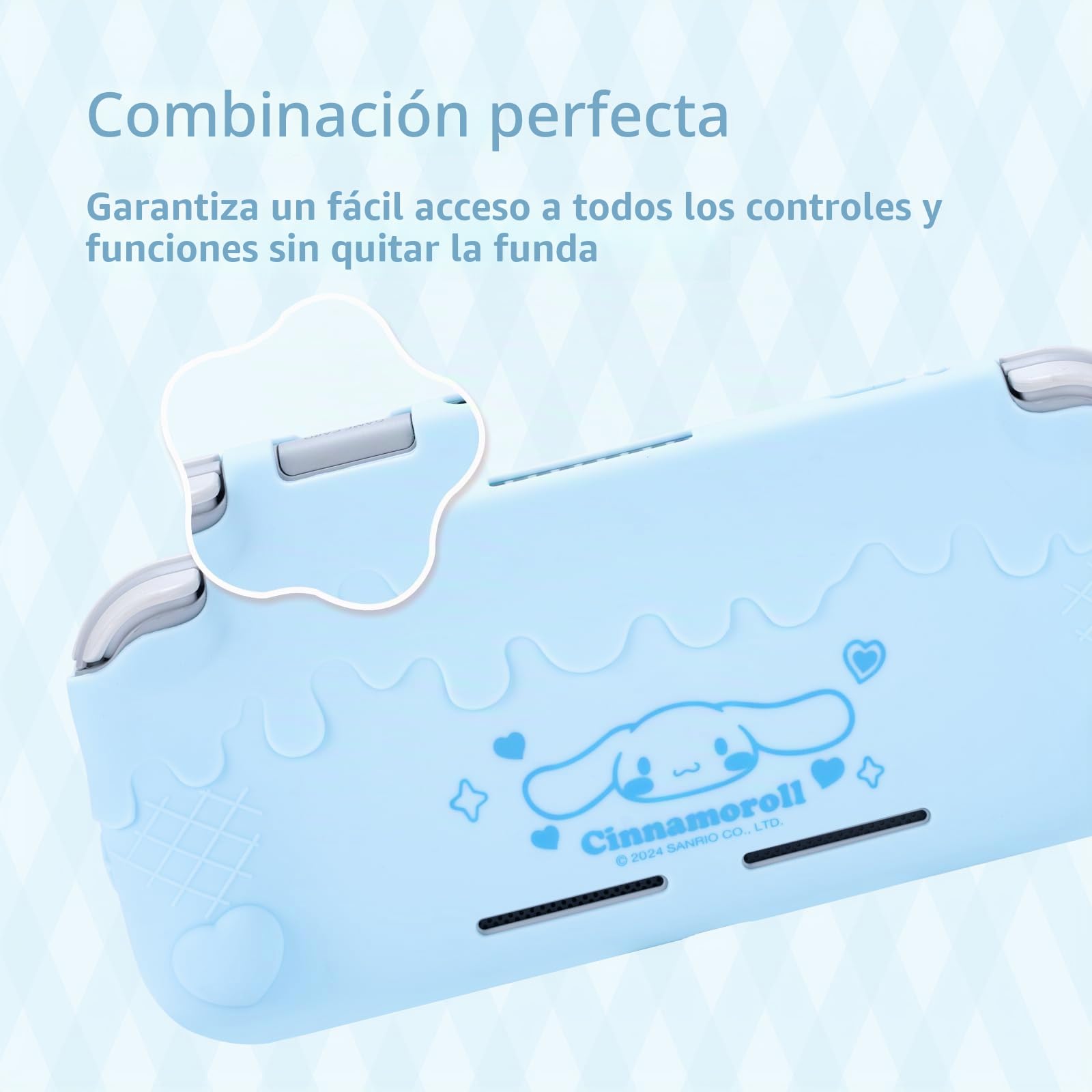 Kuitmor Estuche para Switch Lite, Funda Protectora de Silicona Suave, Carcasa Protectora Antirrayaduras Compatible con Switch Lite 2019 con 2 Tapas de Agarre