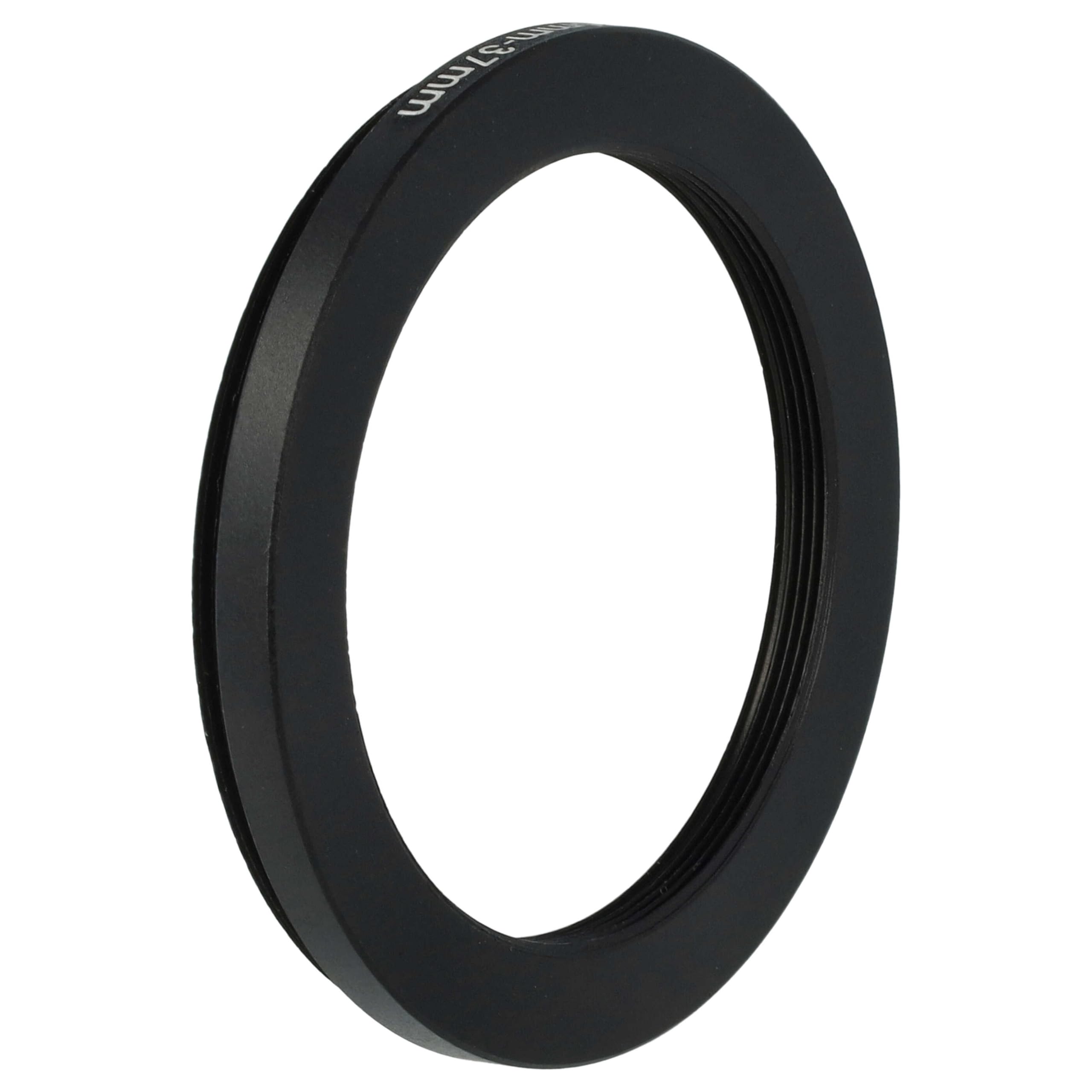 vhbw Bague d'adaptation de Filtre Step-Down de 46 mm vers 37 mm pour Objectif d'appareil Photo - Réducteur, métal Noir