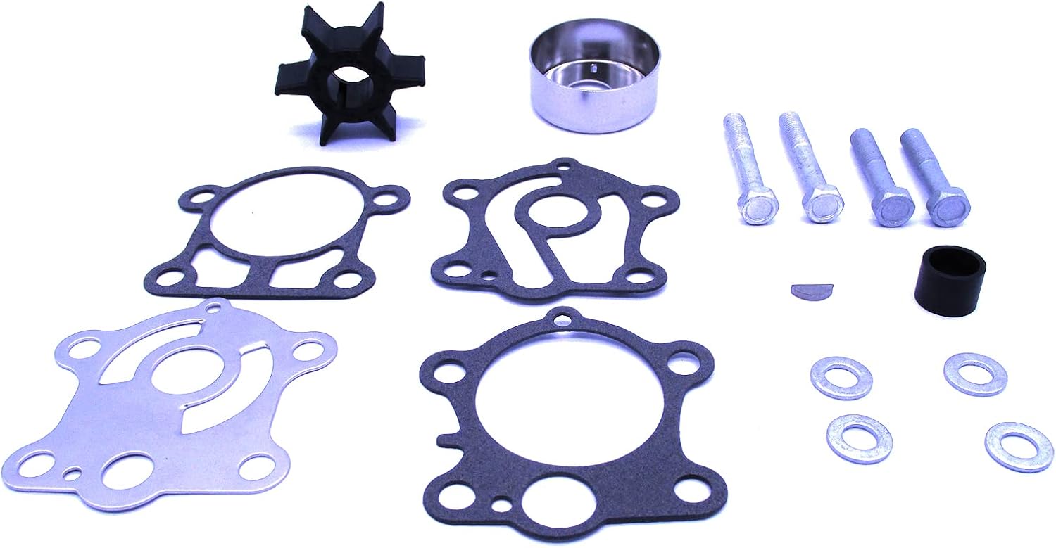 SouthMarine Boat Engine 6H4-W0078-A0 6H4-W0078-00 Water Pump Repair Kit with Housing 663-44311-02 for Yamaha 40HP 50HP Outboard Motor, fit Sierra 18-3408