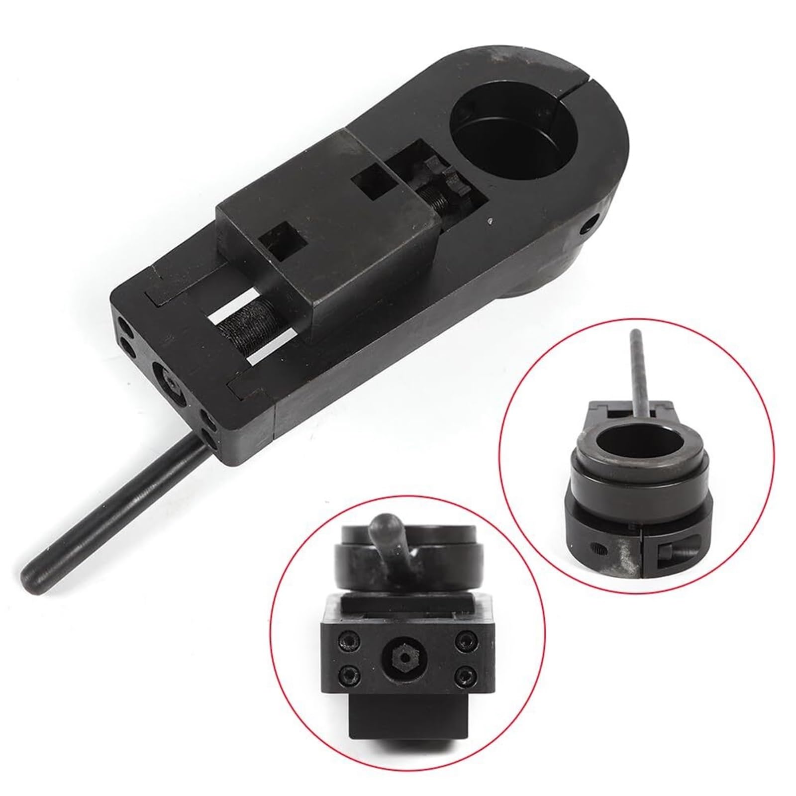 Outil de fraisage en acier pour aléseuses, alimentation automatique compacte, s'adapte à l'alésage de ligne portable, taille 21 x 7 x 3 cm, 50 mm