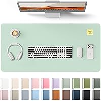 Vista 42 de YSAGi Almohadilla de piel protectora para escritorio, gran alfombrilla de ratón, alfombrilla de escritorio de piel sintética antideslizante