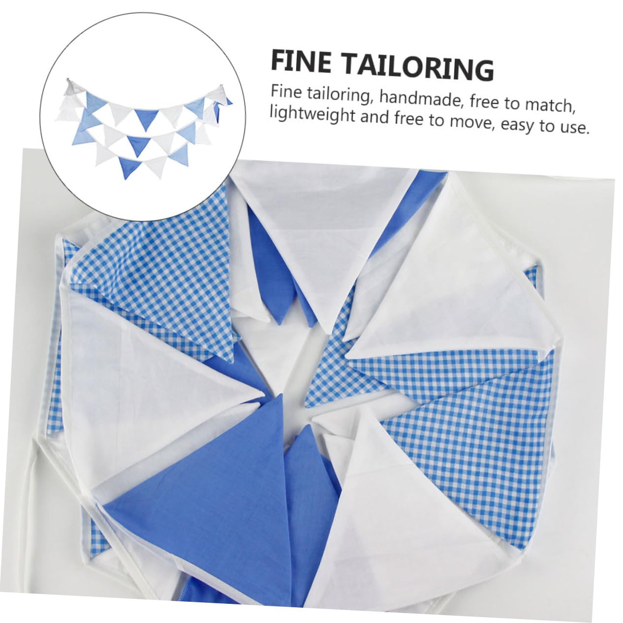 UPKOCH 3piezas Banderines Para Decoración De Fiestas Para Bodas y Cumpleaños Banderas Azules y
