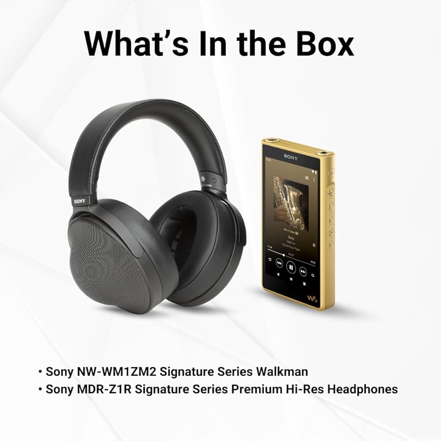 Amazon.com: Sony NW-WM1ZM2 Signature Series Walkman Bundle MDR-Z1R