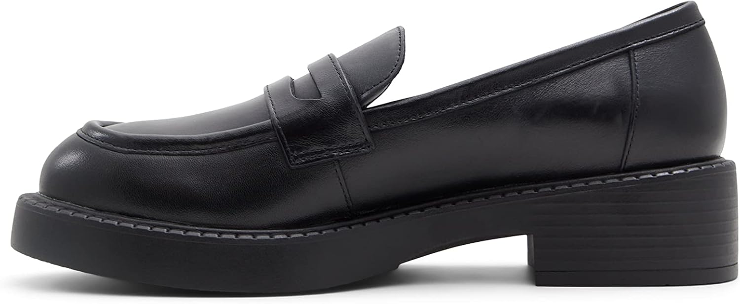 ALDO Women's Bigplan Loafer, Black, 6