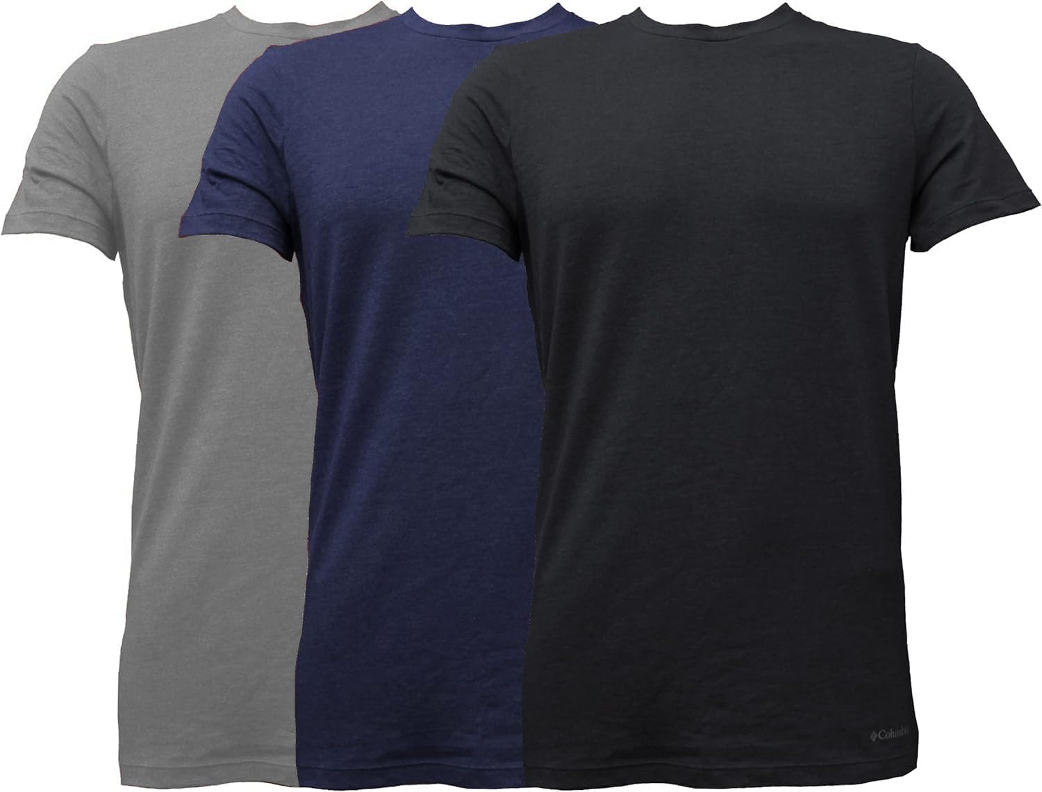 Columbia Men's Cotton/Stretch Crew Tee 3 Pack Solid