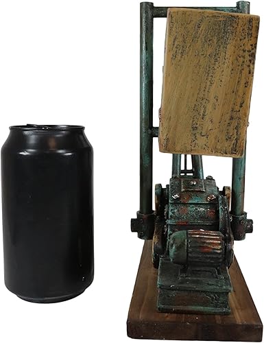 Miniatura 5 de Ebros Gift Rústico Vintage Nodding Donkey Pumpjack Oil Derrick Rig Soporte para botellas de vino Estante Caddy Estatua Salvaje Oeste Pumpjack