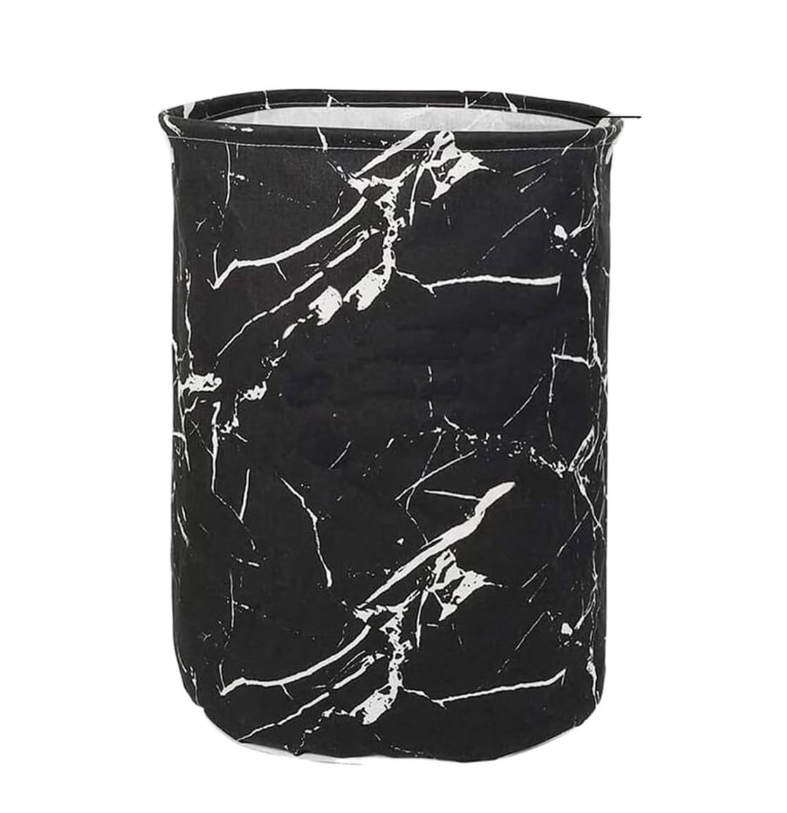 Kosz Na Pranie Kosz Na Ubrania Składany Do Sypialni Pranie Z Uchwytami Wodoodporny Organizer Wiadro Sortowania Ubrań(Black)