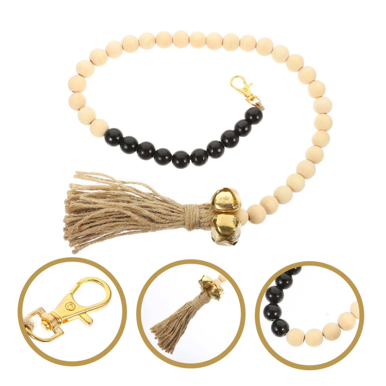 Sosoport 5 Piezas Cadena de adiestramiento de Perros pomo de la Puerta Cachorro Campanas Mascotas adiestramiento Perros Cuerda de Timbre para Perros decoración Cadena de Timbre el