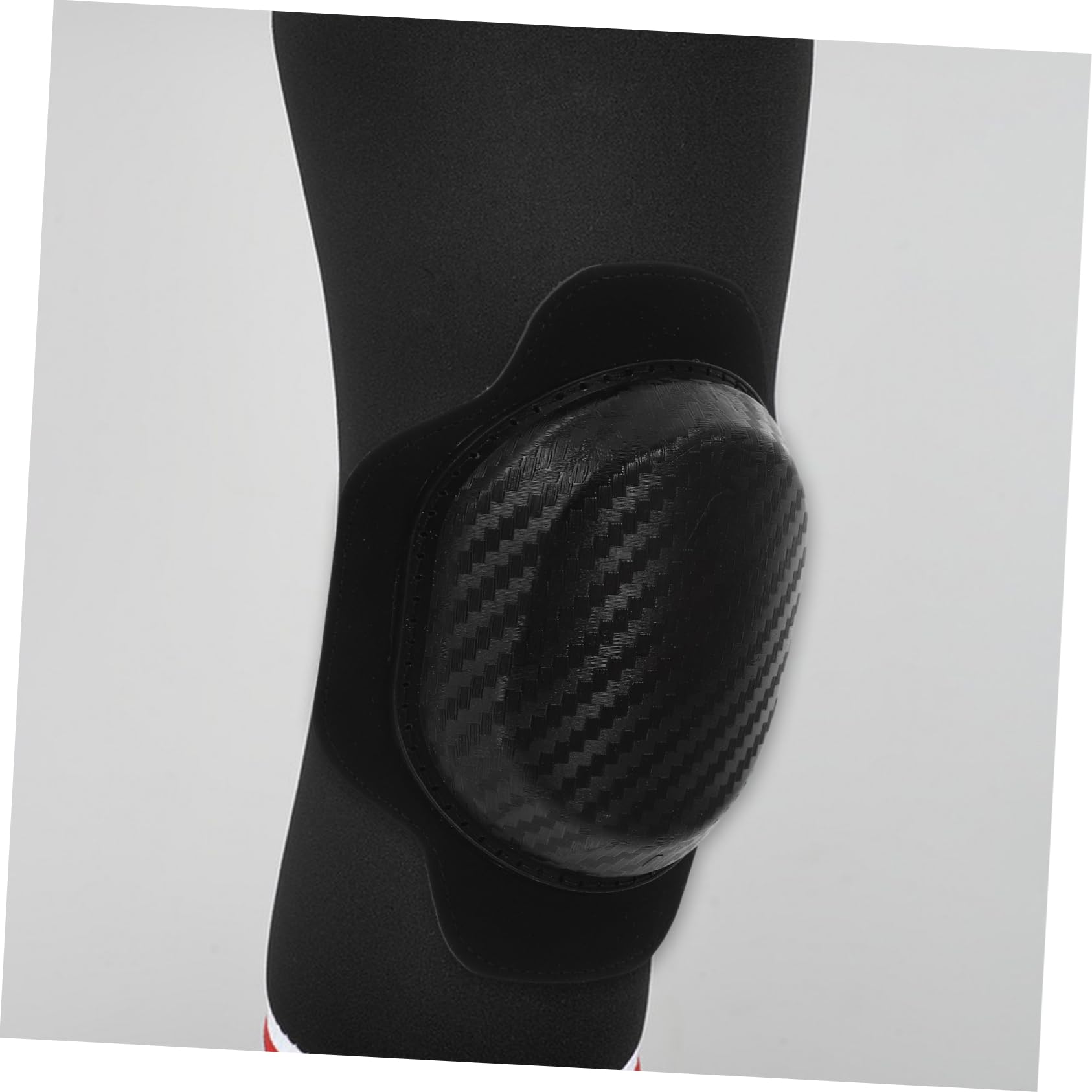 BCOATH Adjustable Motorcycle Knee Pads Thick Soft Support for Riders 1 Pair Black