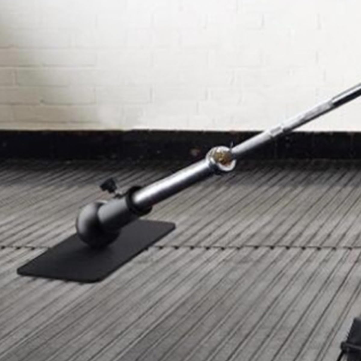 Barbell Attachment Stand for Home Gym Equipment, Rotatable Iron Base with Spherical Sleeve, Strength Training Accessory for Press Rows, Deadlifts, and Abdominal Workouts