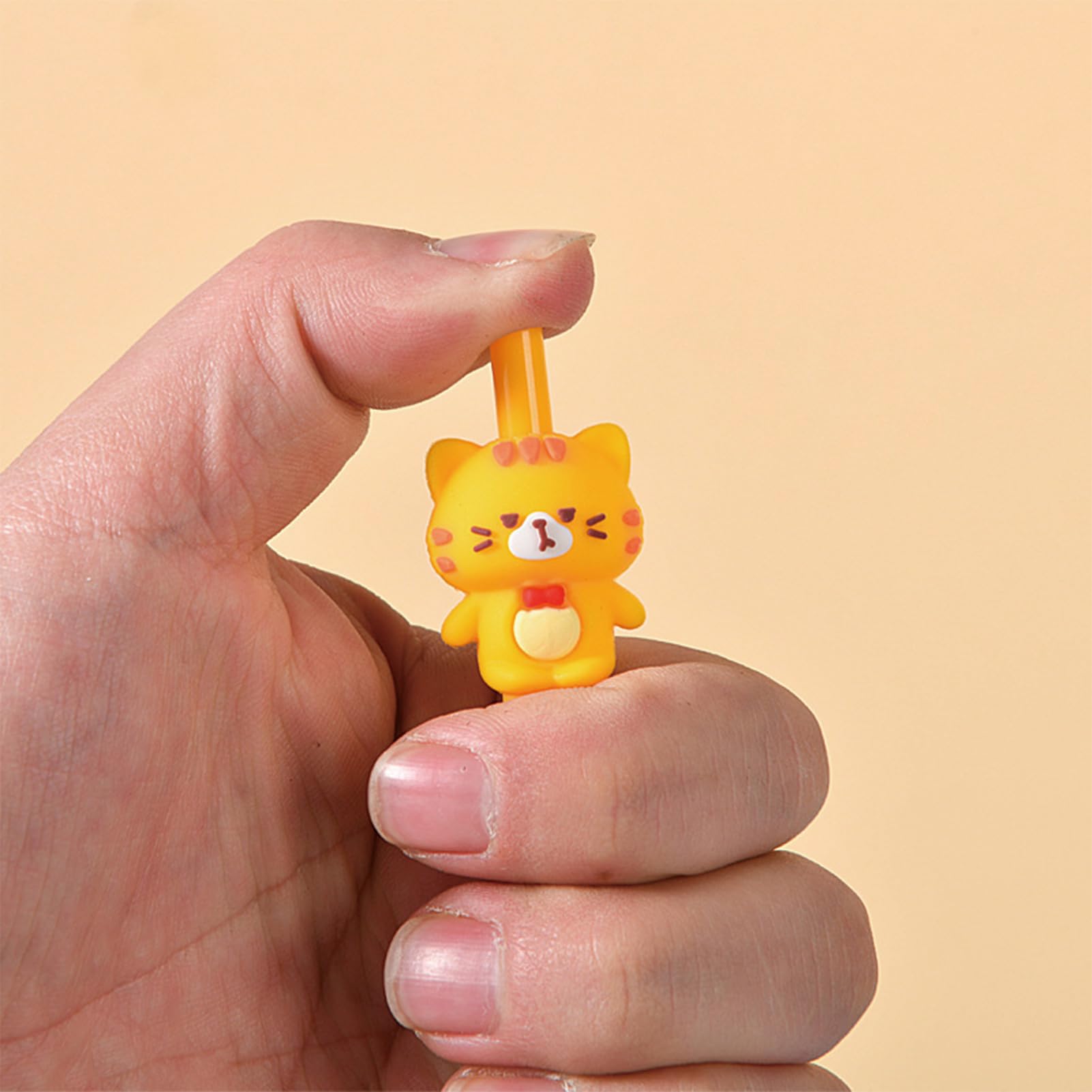 Lot de 4 porte-mines mignons en forme de chat de 0,5 mm pour femmes, filles, hommes, garçons, fournitures scolaires (chat)