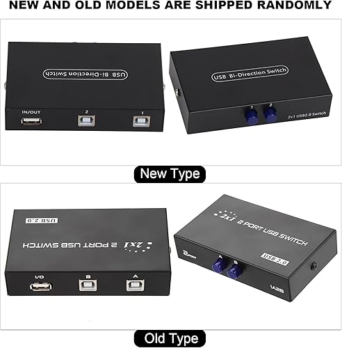 Miniatura 9 de ASHATA Interruptor para compartir periféricos USB 2.0, 24 puertos USB 2.0, interruptor de intercambio manual para impresora de PC, escáner,