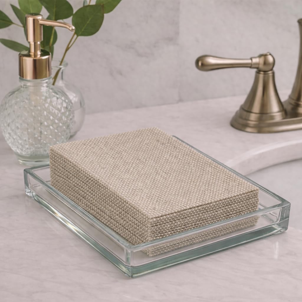 Serviettes jetables en tissu Airlaid de qualité supérieure, douces et absorbantes, fabriquées en Italie, serviettes de table élégantes pour fêtes