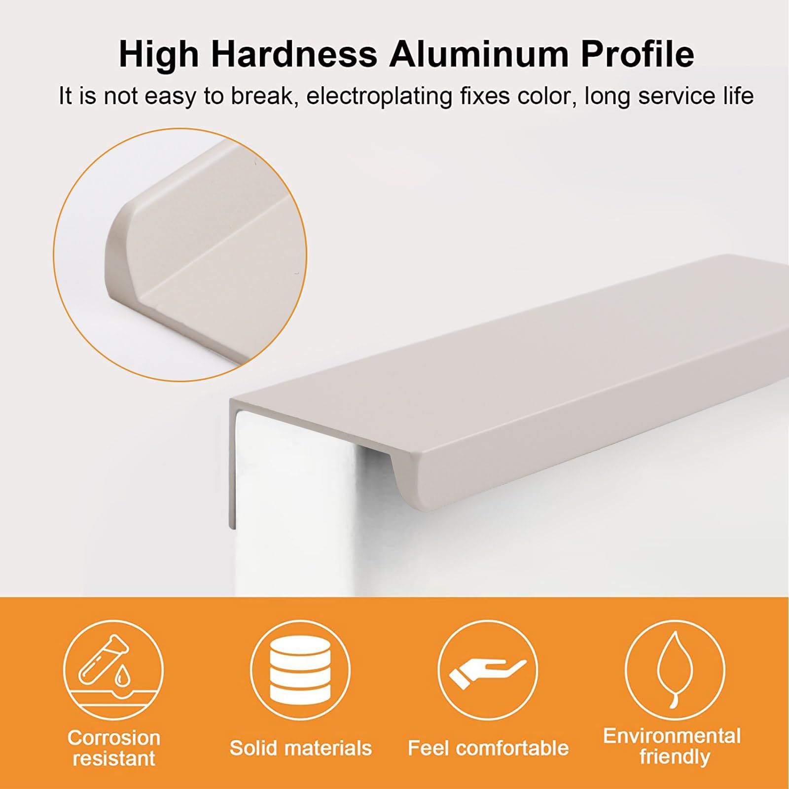 Poignées Invisibles En Alliage'aluminium, 1 Pièce, Pour Meubles