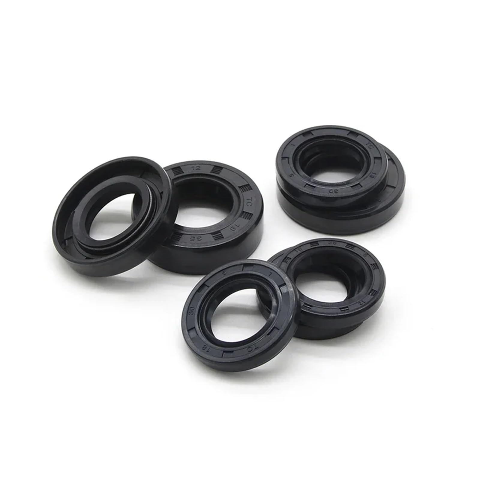 Joints d'étanchéité à double lèvre en caoutchouc nitrile, diamètre intérieur 18/19 mm, TC-18/19 x 28/30/32/35/40/42/45/47 5/6/7/8, 2/5/10 pièces(2pcs,19x30x10mm)