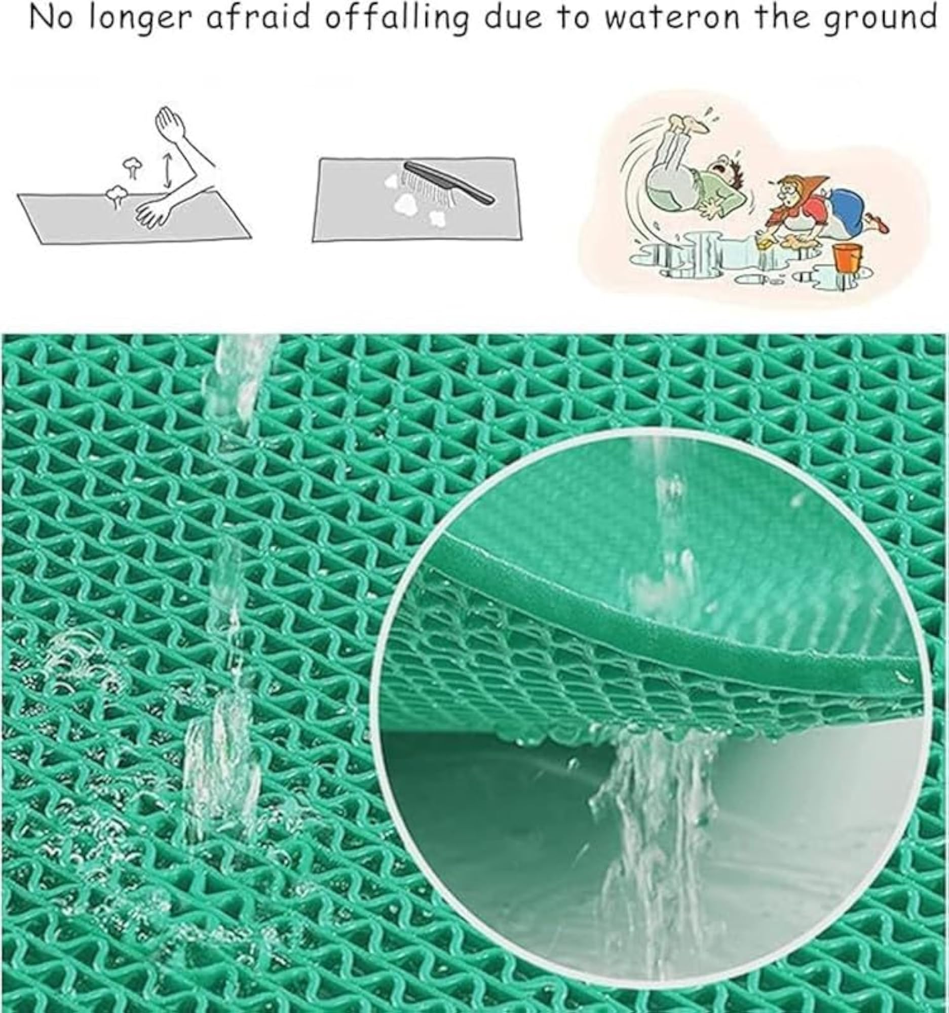 Multipurpose PVC Rubber Floor Mat, Anti Skid Waterproof