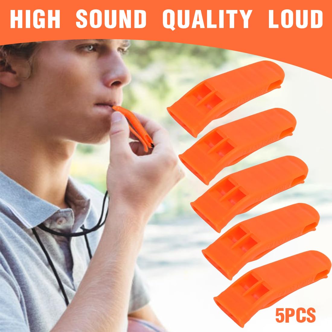 Lot De 2 Sifflets D'urgence à Double Canon, Signal De Survie En