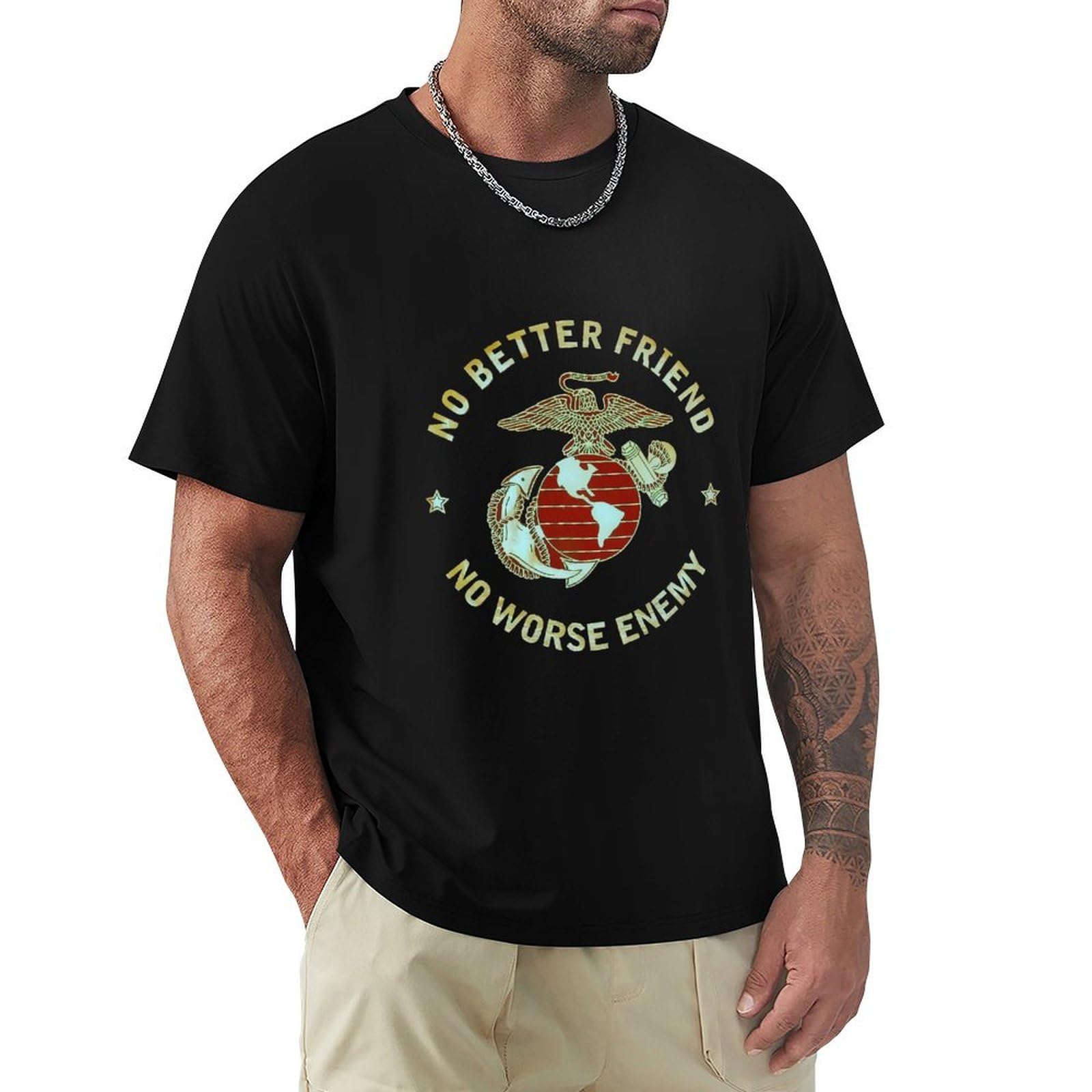 S*P様 USMC アメリカ海兵隊 海軍 半袖Tシャツ ブルドック　3段アーチ USMC BULLDOG T-SHIRT / ブルドック 半袖Tシャツ / AVIREX
