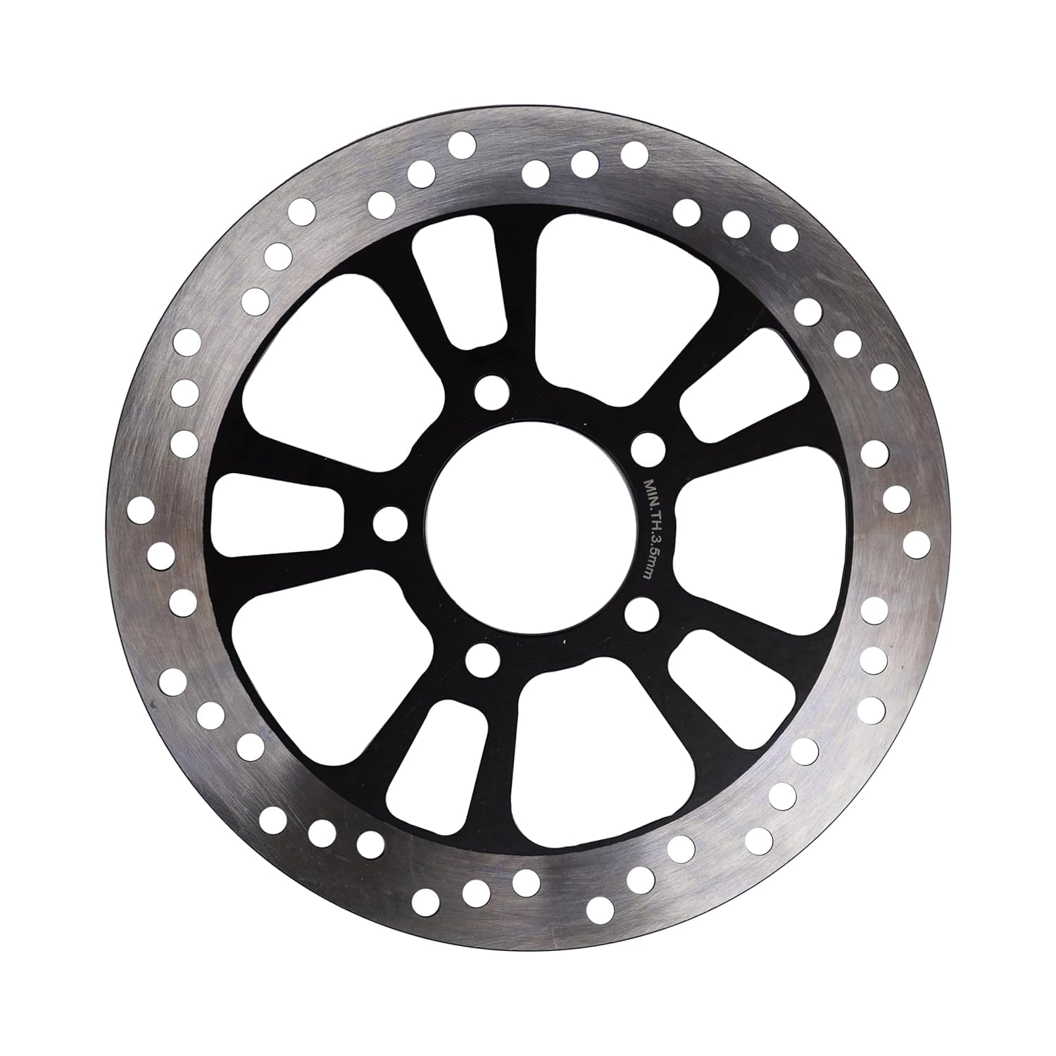 Front Disc Brake Rotor Plate for Ola S1 & S1 Pro, 22cm Diameter, Black and Silver-image-48