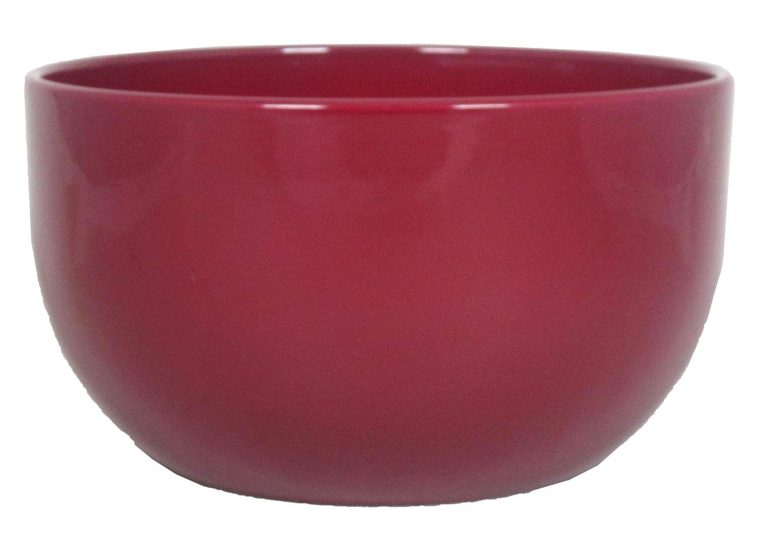 INNA-Glas Ceramic flower bowl, Ø26cm, 14cm, wine red