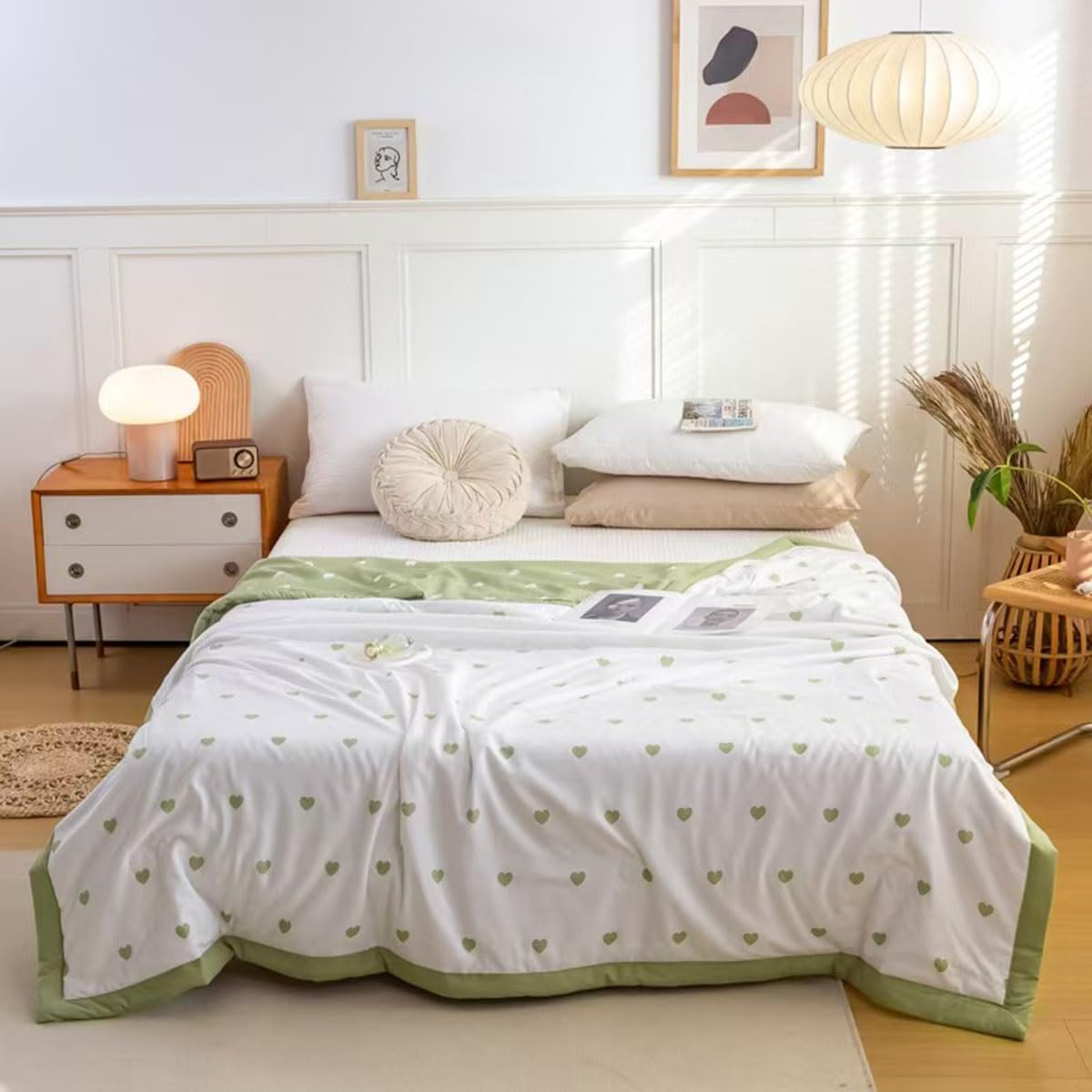 SYXMPFRHO Quilted Blanket Single Double King Size Summer Quilt Microfibre Coverless Duvet All Seasons Cool Summer Duvet Comforter Sofa Bed Cover for All Season Machine Washable(J,150x200cm)