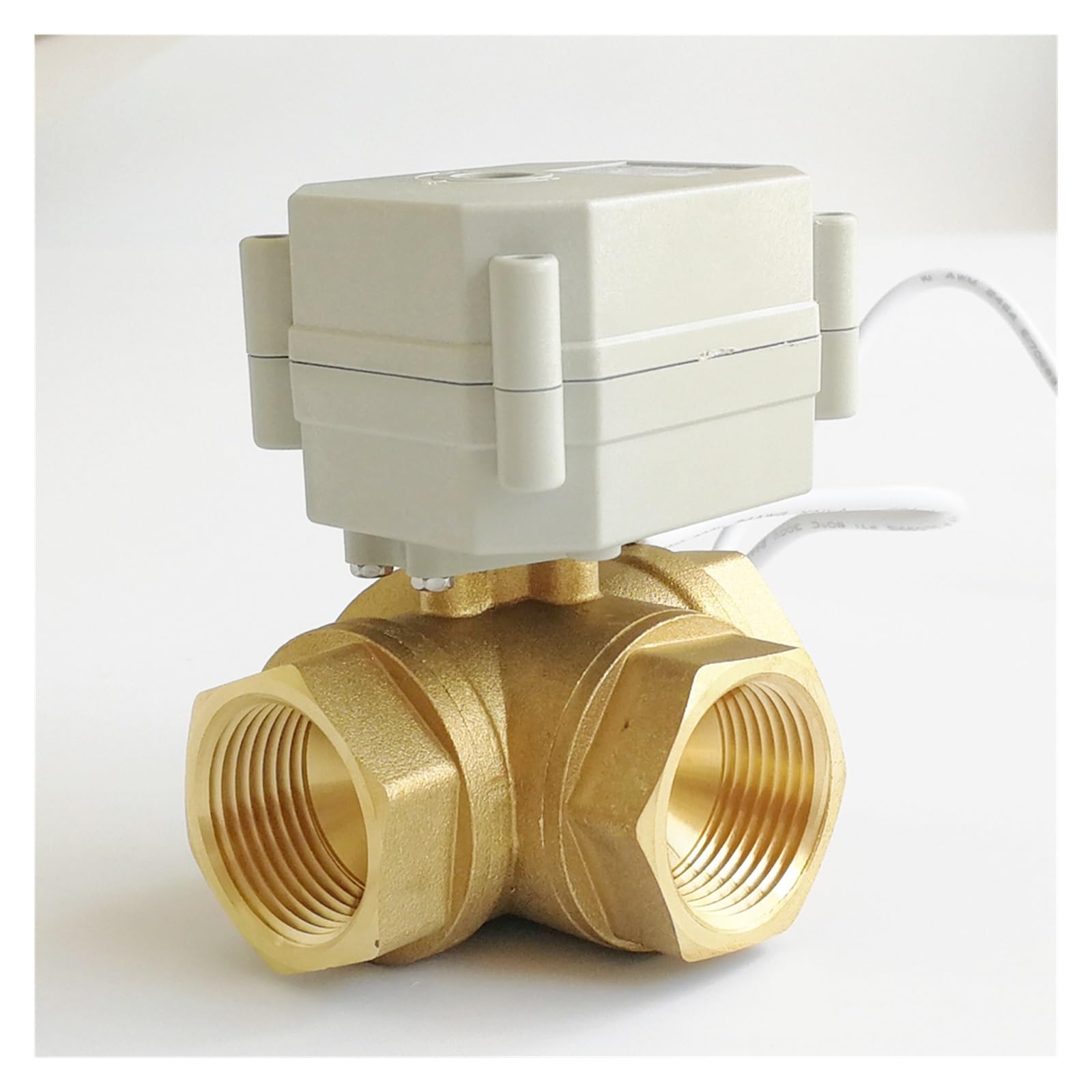 Zawór proporcjonalny 3/4'' 3-drogowy sygnał sterujący DC9-24V 0-5V 0-10V lub 4-20mA do modulacji wody, metalowe przekładnie Stopień ochrony IP67 Płyn przemysłowy(L,BSP_OUTPUT PWM_4-20MA)