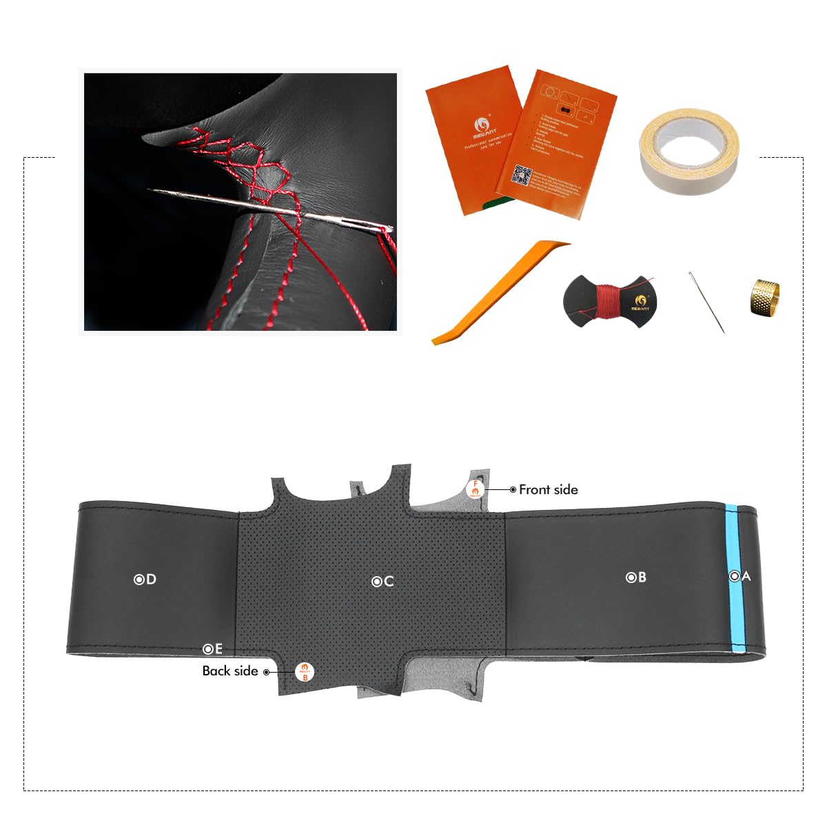 MEWANT Housse de Volant sur Mesure à Coudre pour BMW i3