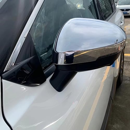 Miniatura 5 de Beautost Compatible con Nissan Rogue 2021 2022 2023 2024 2025 retrovisor lateral Moldura de cubierta protectora cromada ABS