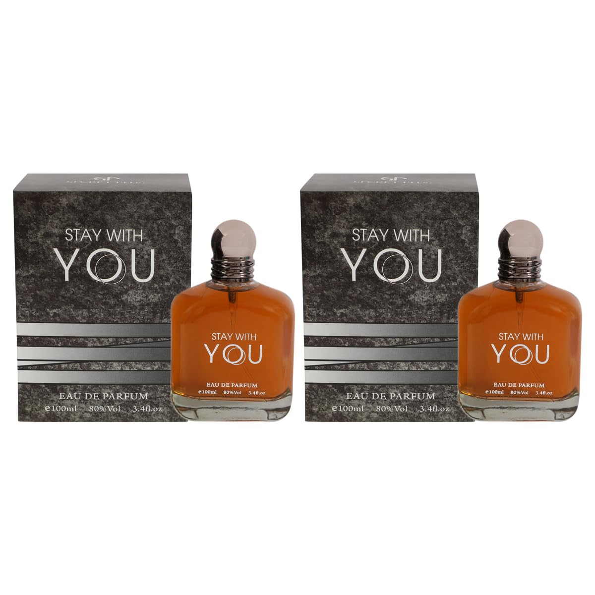 Stay With You Eau de Parfum for Men – Warm Sweet & Smoky Cologne with Chestnut, Vanilla & Lavender – 3.4 Fl Oz / 100ml (2, 100 ml)