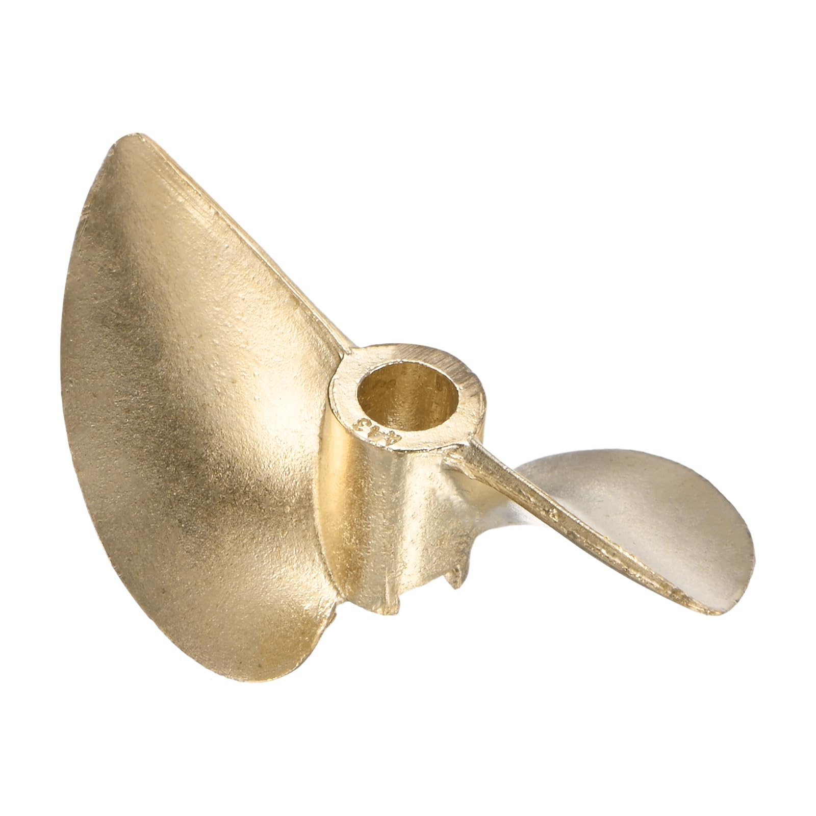 sourcing map RC Boat Propeller, Aluminium Alloy 2 Blades Propellers 4.76mm Hole Dia 43mm OD 1.4mm Pitch CW Clockwise Rotating Drill Propeller for RC Boat, DIY Ship Model