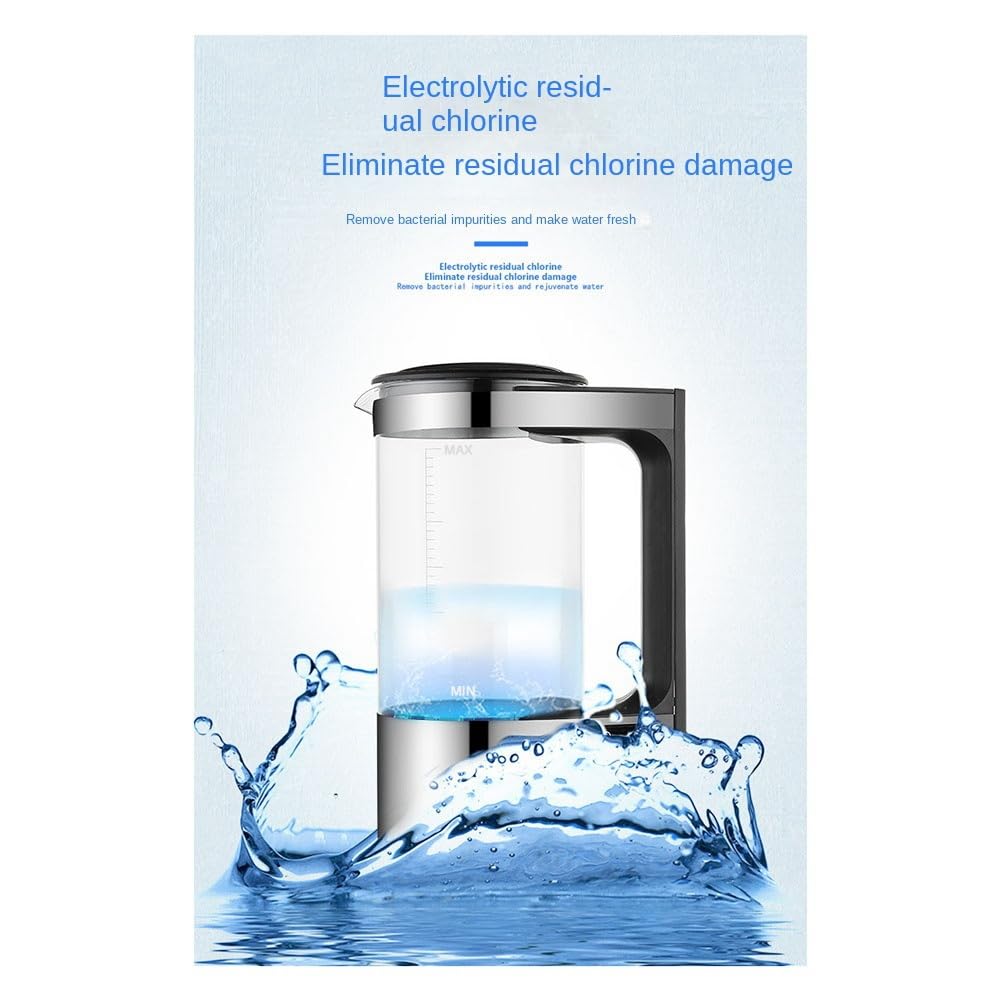 Botella de Agua en HidróGeno de 2L, MáQuina Ionizadora de Agua Alcalina, Filtro de Agua, Generador de Agua de HidróGeno, Enchufe Europeo