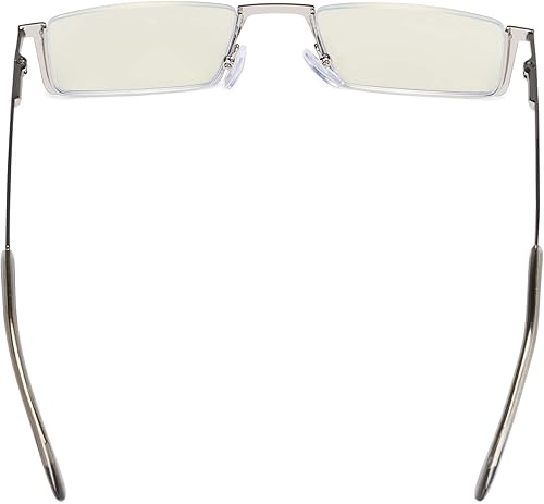 Miniatura 10 de CessBlu Lentes de filtro de luz azul para hombres y mujeres, anteojos de lectura para computadora de lectura de media llanta