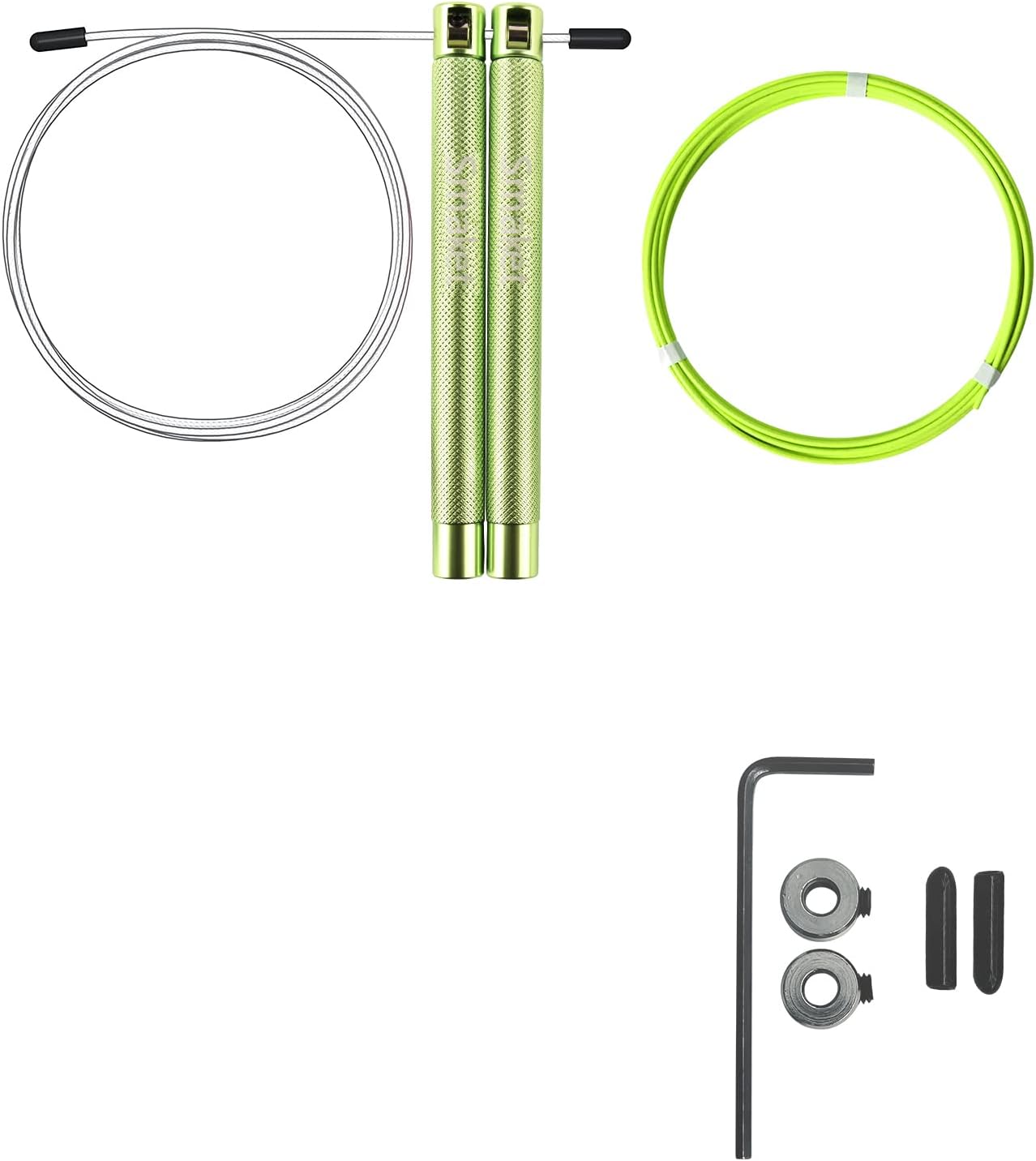 Speed Crossfit Jump Rope, easy double unders. Wire anti-entanglement.