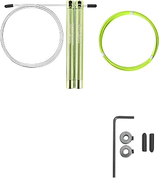 Speed Crossfit Jump Rope, easy double unders. Wire anti-entanglement.