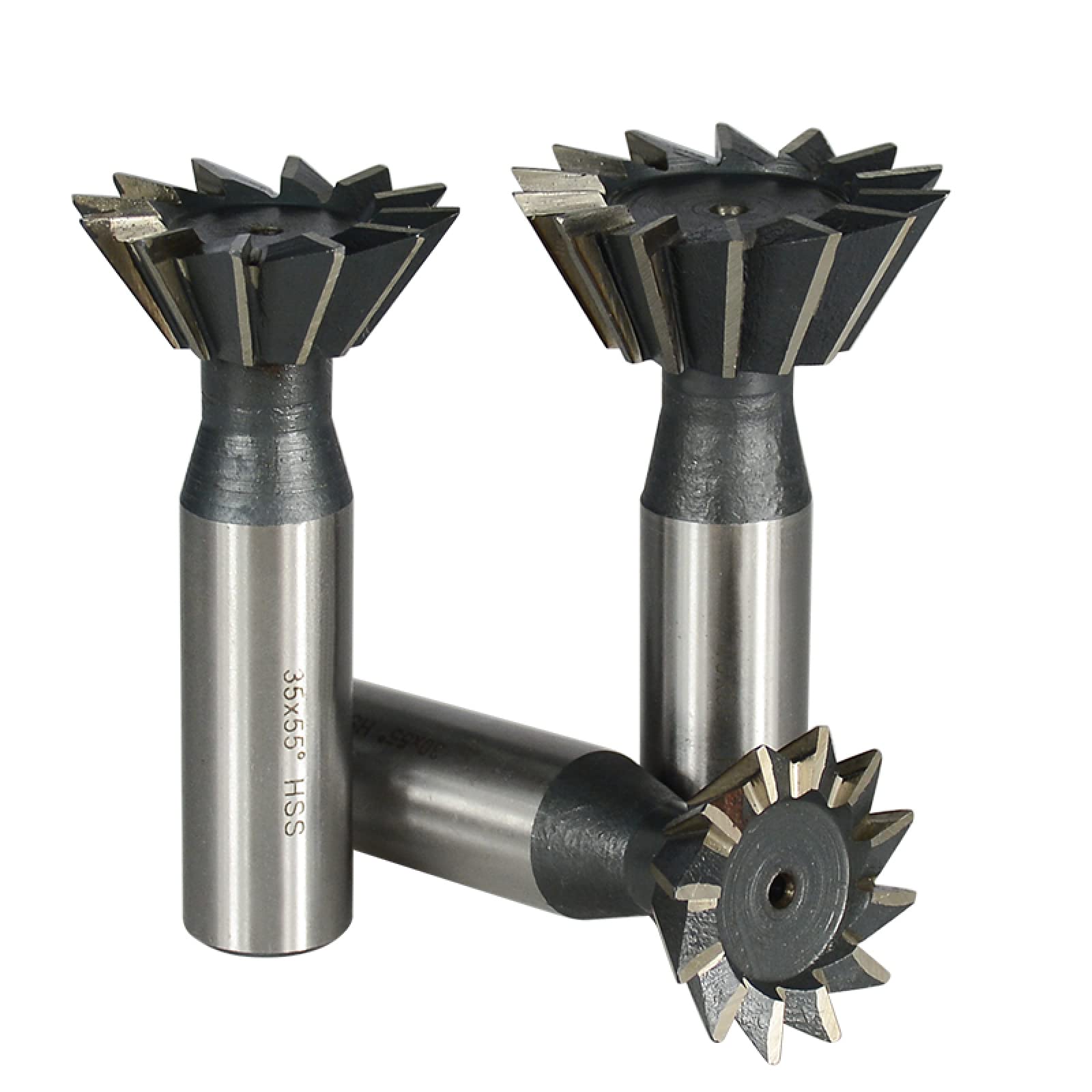 Fresa De Cola De Milano JAINGU, 1 Pieza, 45 55 60 Grados, Broca De Enrutador CNC, Vástago Recto, Fresa De Extremo HSS,20x60Grados