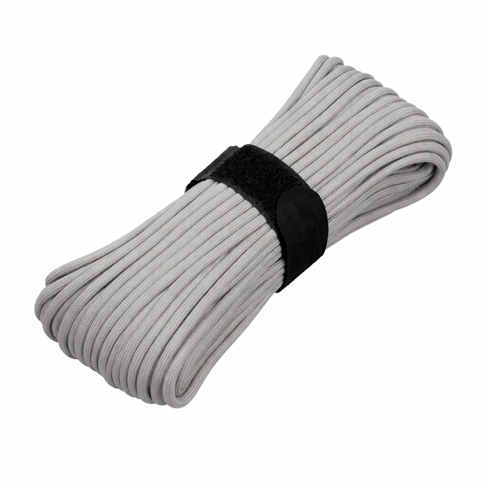 31m Paracord 550 Cord Rope 7 Strand Nylon Parachute Cord 4 mm Survival Cord for Camping Hiking DIY Emergency Black Green Red Blue (Gray, 31m)