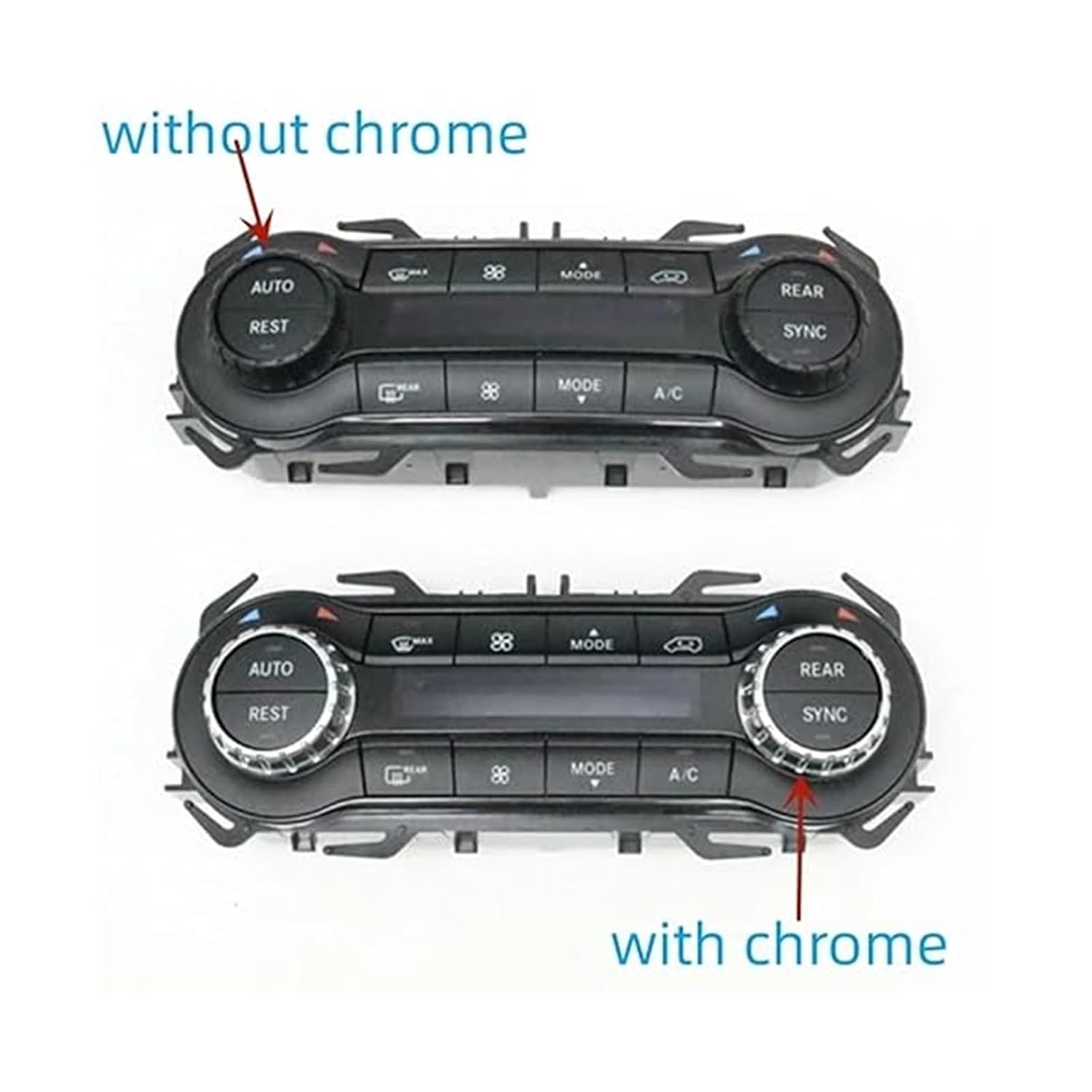 Climate Control Switch for Benz for Vito for Metris W447 W448 V260 2016-2023 A/C Air Conditioning Temperature Climate Control Switch Button Panel (for Chrome)