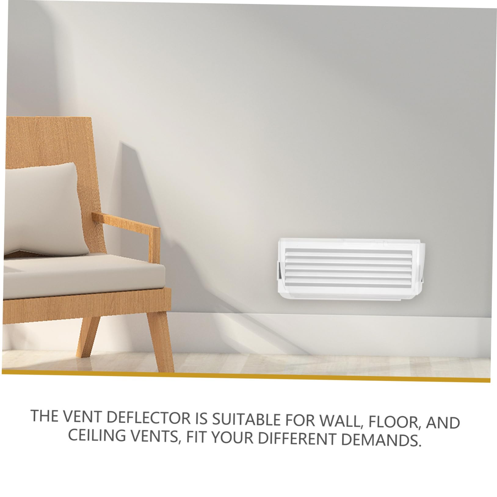 Mikikit 2pezzi Deflettore Regolabile Per Bocchette d Aria Di Condizionatori Deflettore Di Ventilazione Per Aria Condizionata Deviatore Di Bocchette d Per Flusso