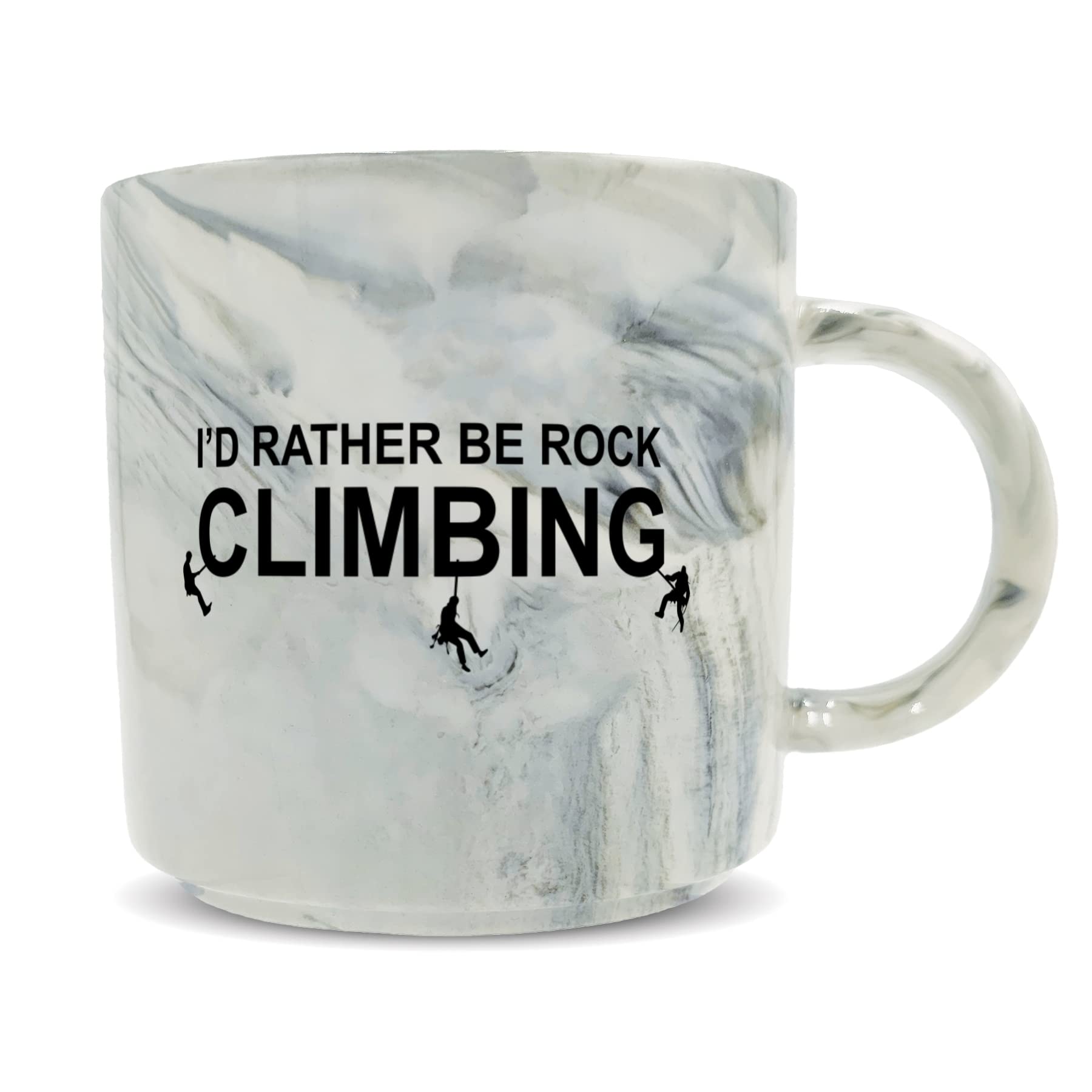 Hippowarehouse I'd Rather be Rock Climbing Printed Mug Various Colour Options Ceramic Cup Kitchenware 11oz